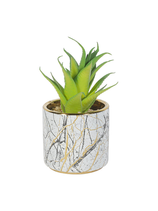 VON CASA Fake Mini Succulent Desktop Planter