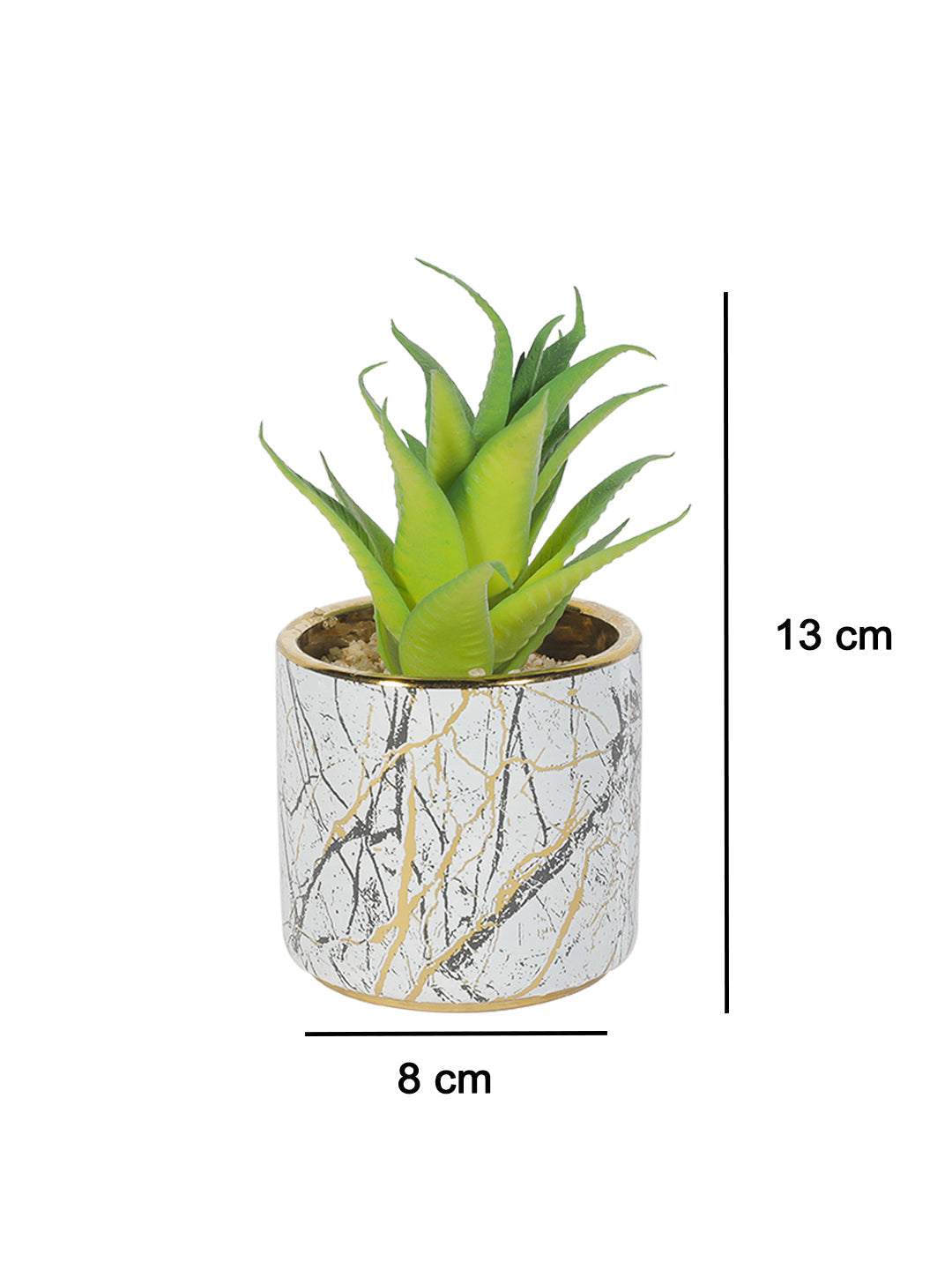 VON CASA Fake Mini Succulent Desktop Planter
