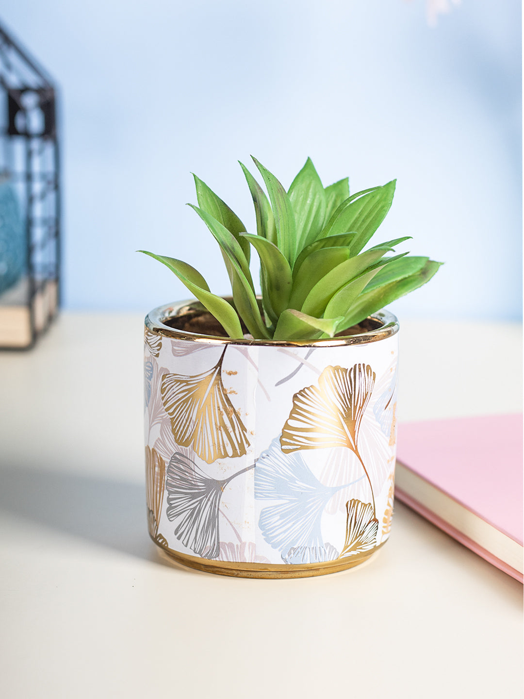 VON CASA Fake Mini Succulent Planter