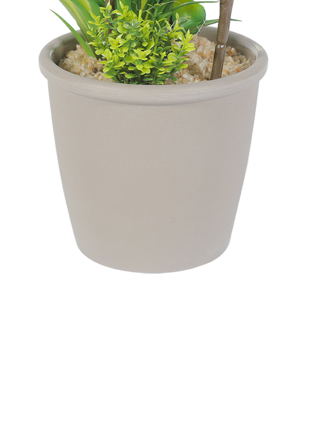 VON CASA Fake Mini Succulent Plant Pot - Grey