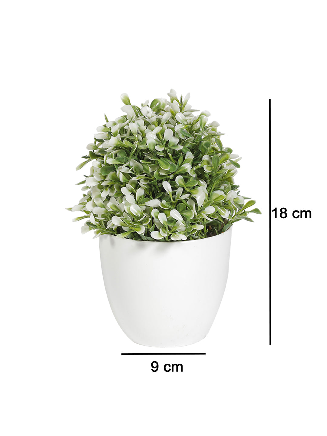 VON CASA Indoor Artificial Plants Potted Planter - White