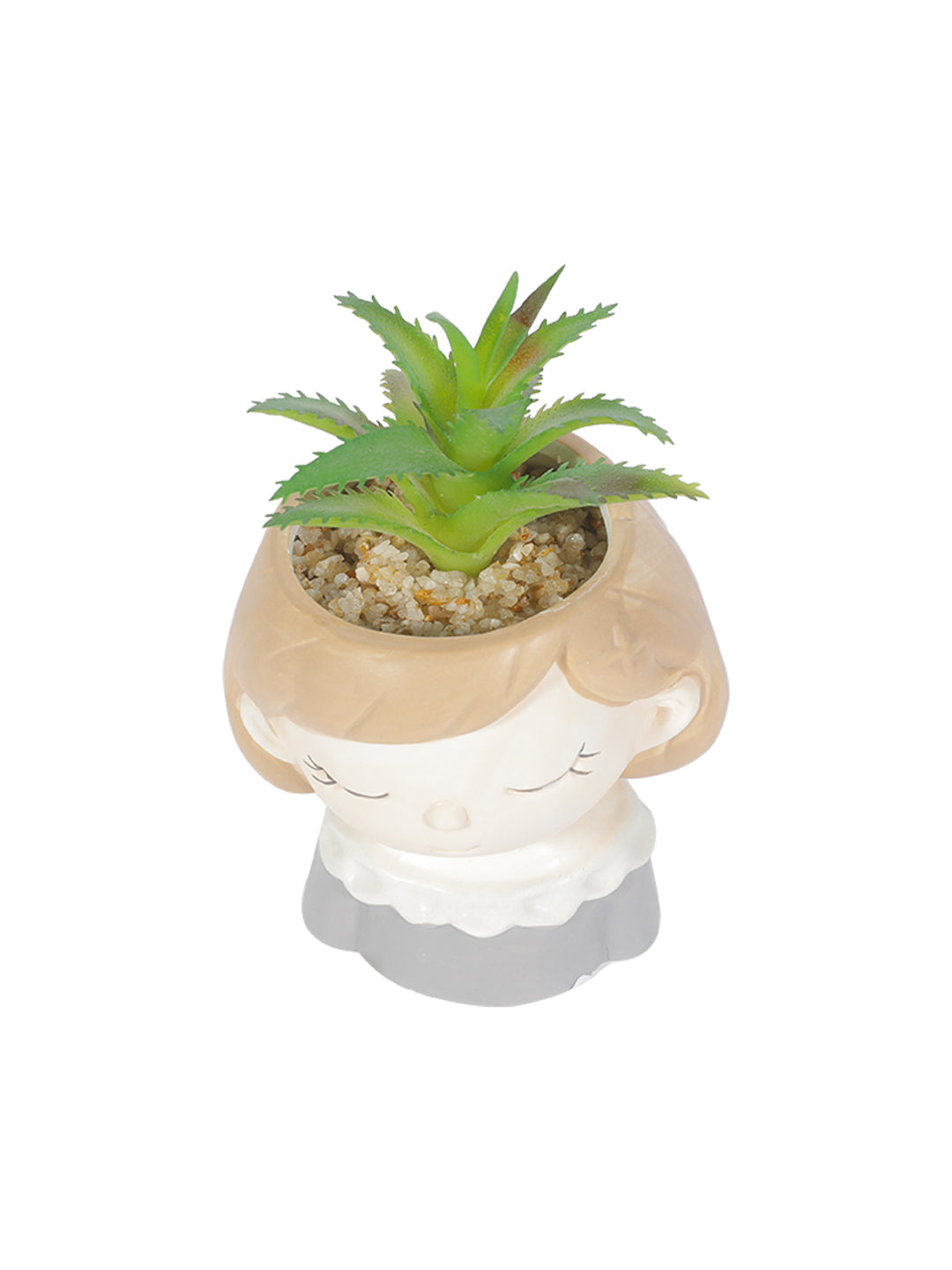VON CASA Lady Face Artificial Planter Pot