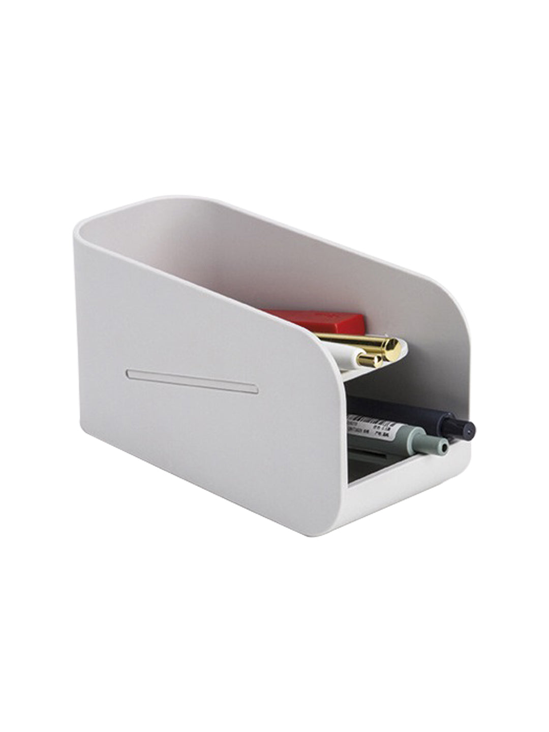 VON CASA Desk Organizer Storage Box - Light Grey