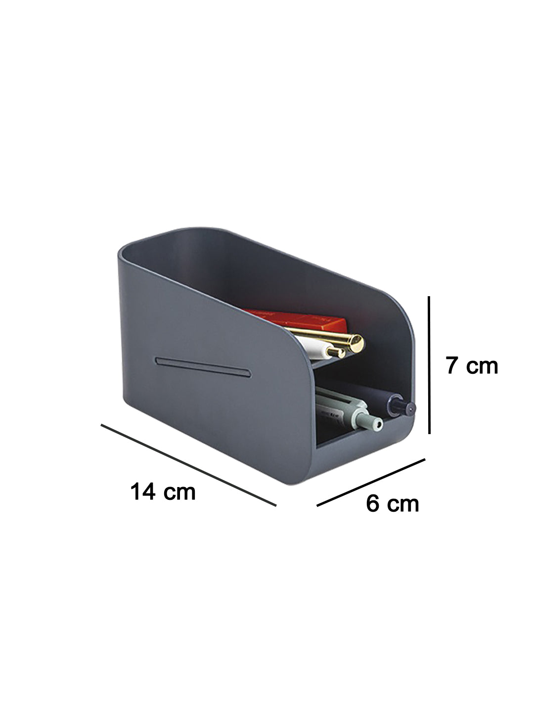 VON CASA Desk Organizer Storage Box - Grey