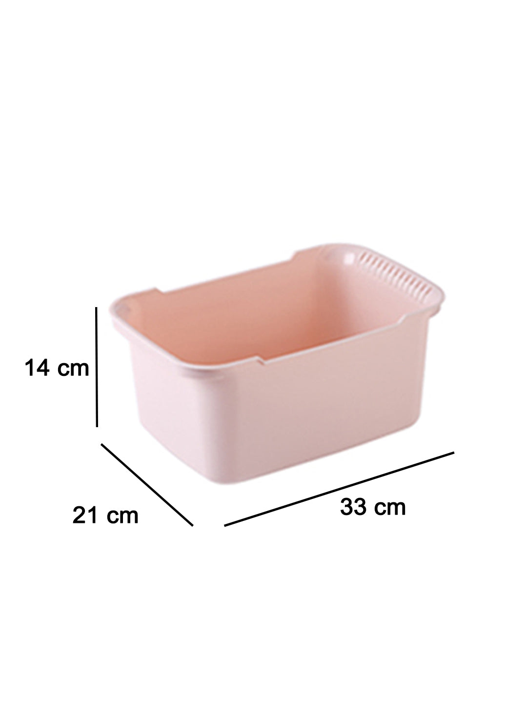 VON CASA Multicolorpurpose Portable Storage Basket - Pink