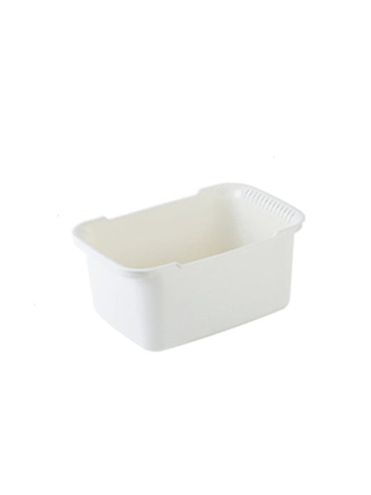 VON CASA Multicolorpurpose Portable Storage Basket - Off White