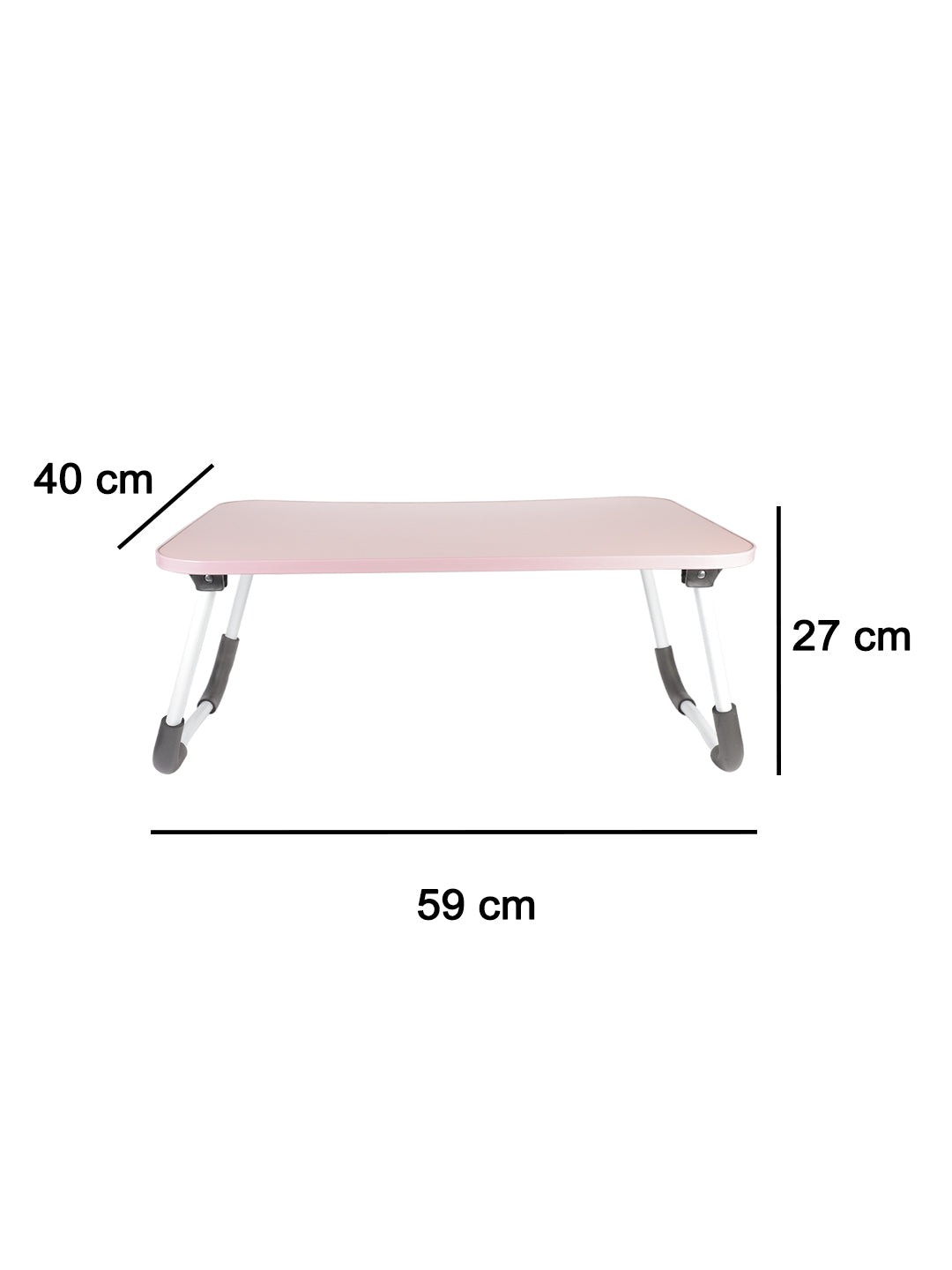 VON CASA Foldable And Portable Wooden Laptop Table - Pink
