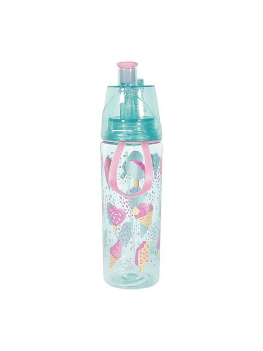 VON CASA Transparent Plastic Water Bottles - Sea Green, 500Ml