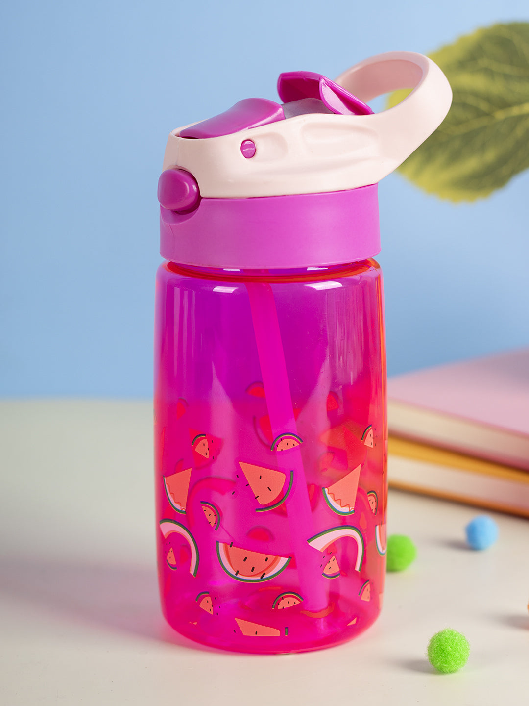 VON CASA New 480Ml Sipper Water Bottle - Pink