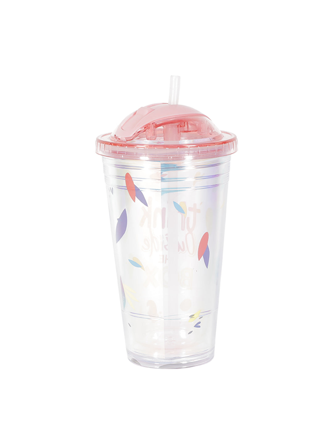 VON CASA Multicolor Sipper Tumbler With Straw - 450Ml