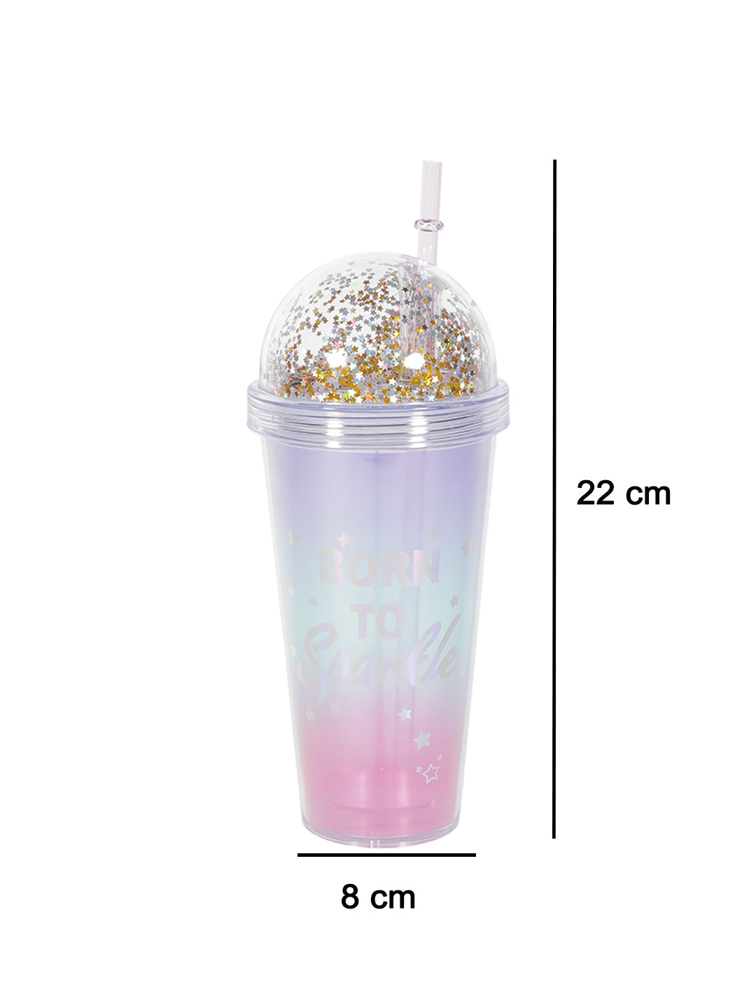 VON CASA 380Ml Tumbler With Straw And Lid