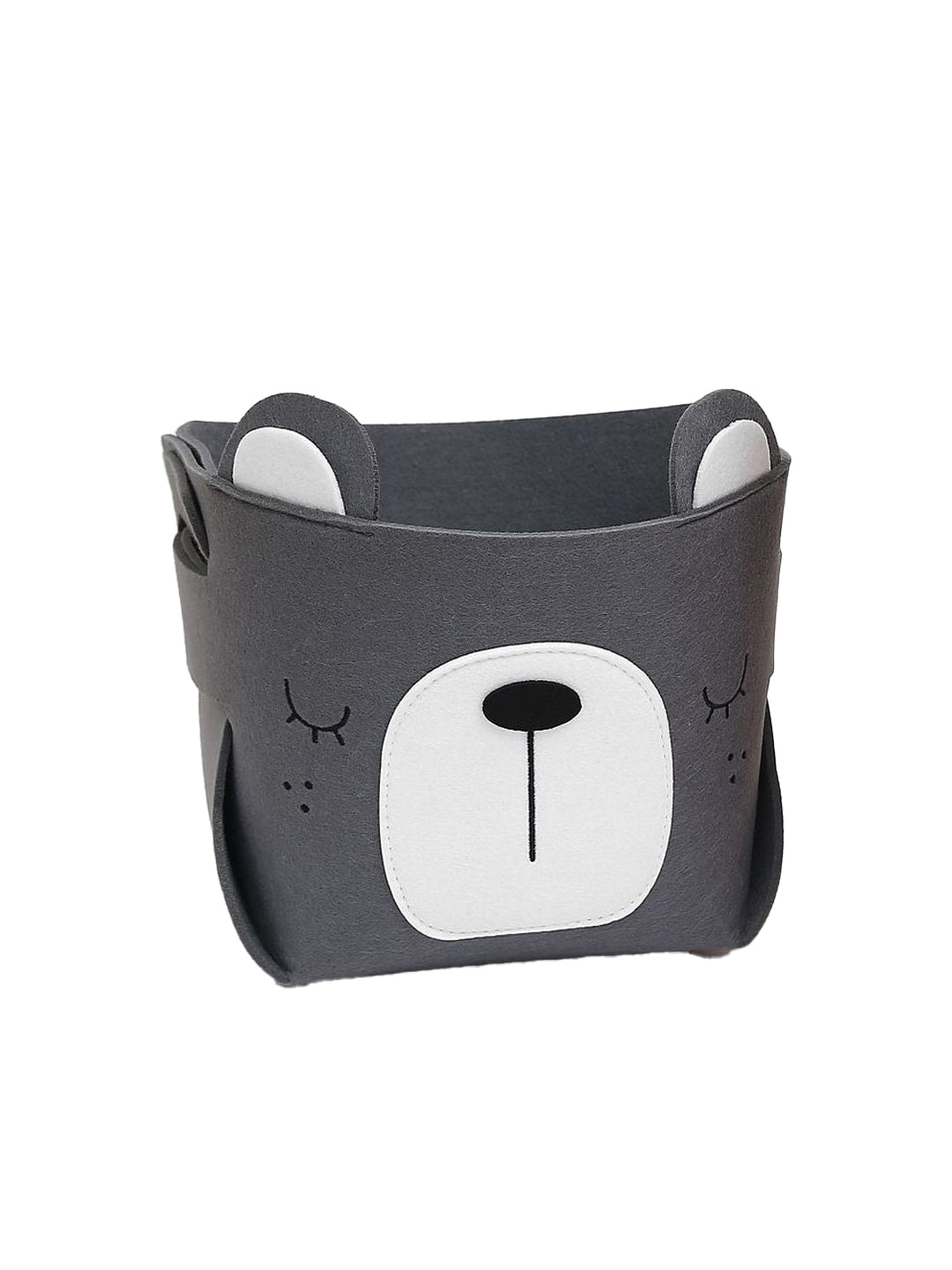 VON CASA Canvas Basket Organizer With Handle - Grey
