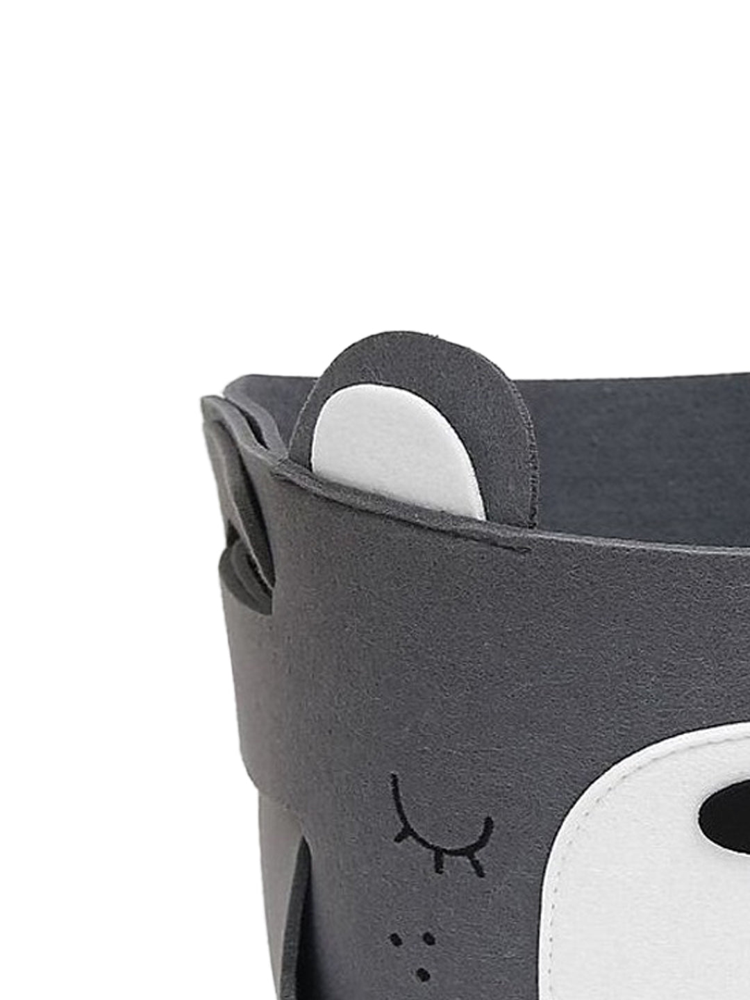 VON CASA Canvas Basket Organizer With Handle - Grey
