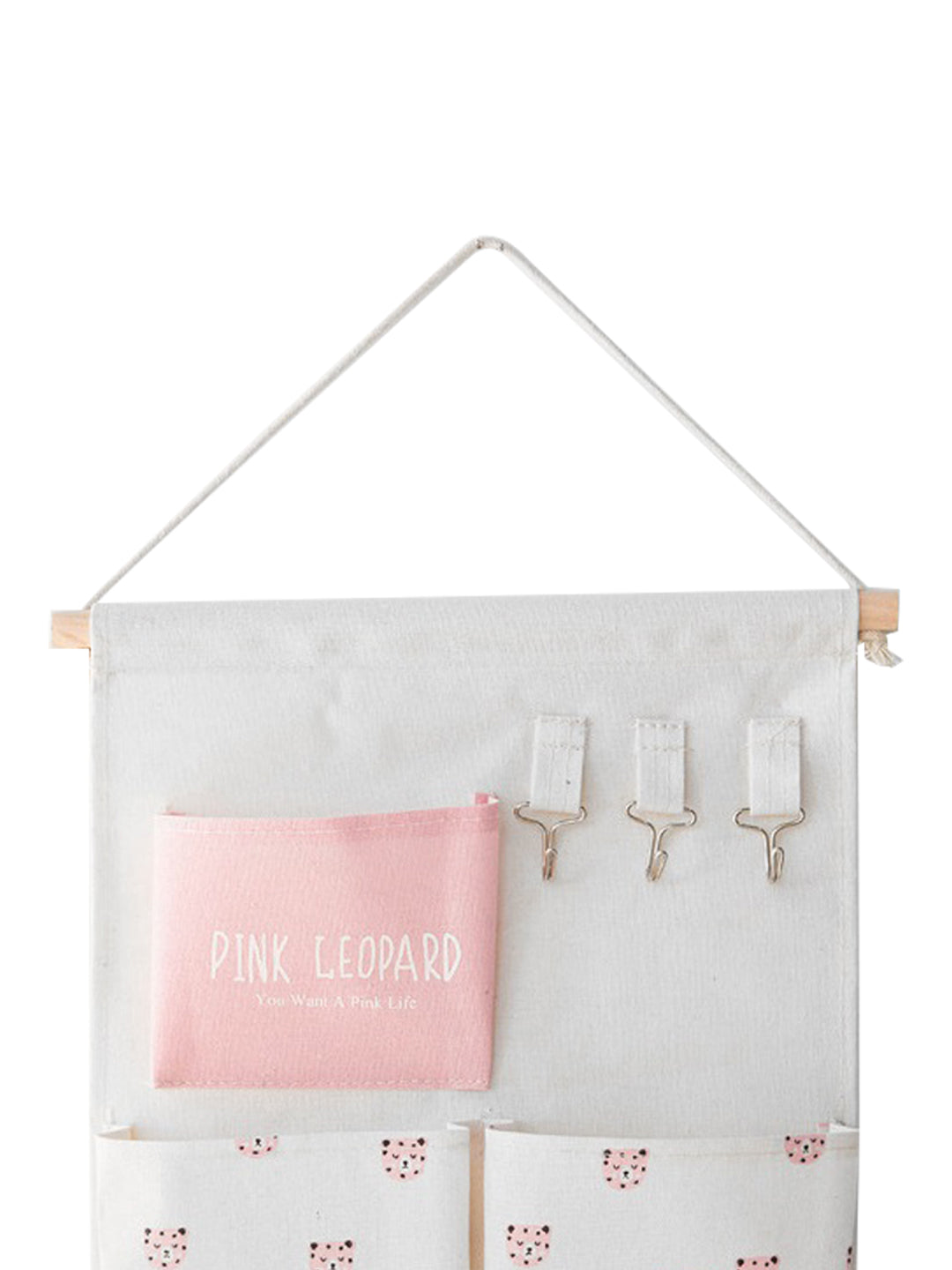 VON CASA Wall Door Hanging Storage Organizer 3 And Key Hook - Multicolor