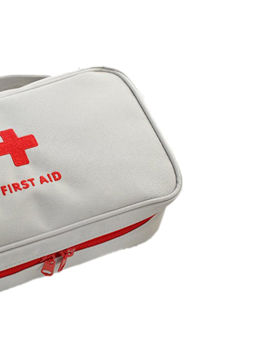 VON CASA Rectangular Polyester First Aid Box - Light Grey