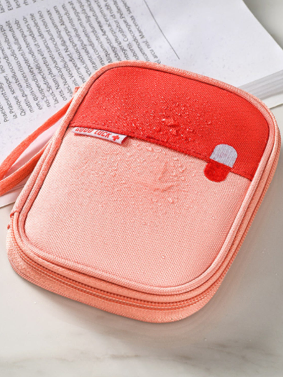 VON CASA Empty First Aid Storage Pouch - Orange