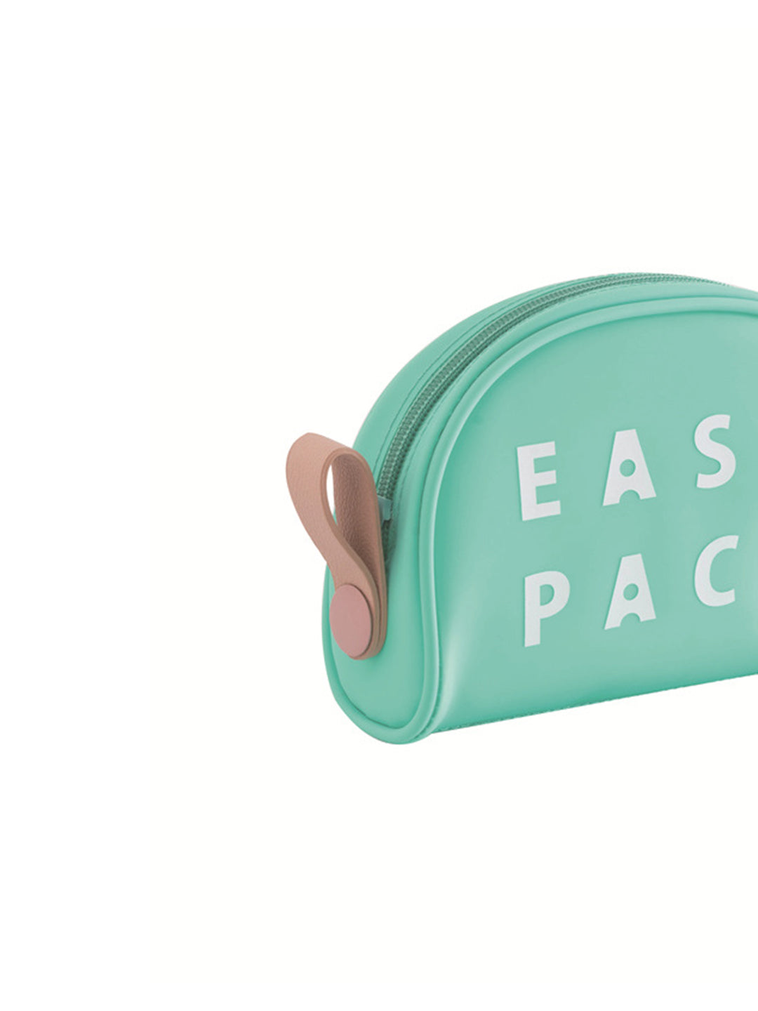 VON CASA D Shaped Plastic Travel Pouch - Sea Green