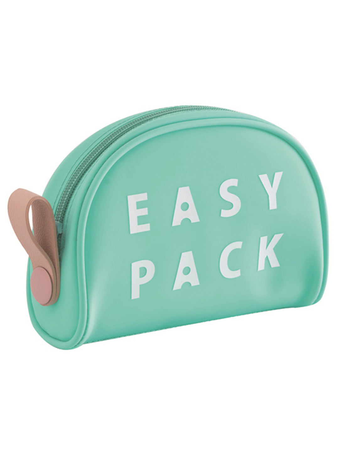 VON CASA D Shaped Plastic Travel Pouch - Sea Green