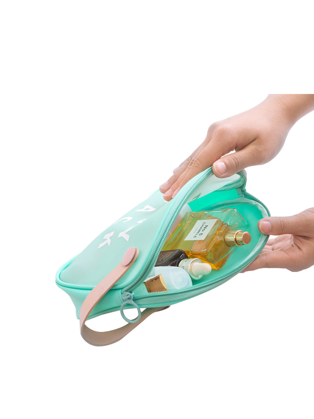 VON CASA Blue Plastic Travel Pouch