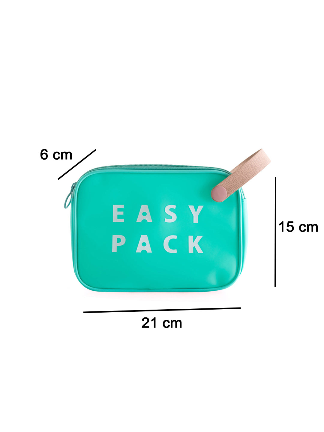 VON CASA Blue Plastic Travel Pouch