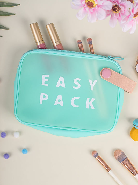 VON CASA Blue Plastic Travel Pouch