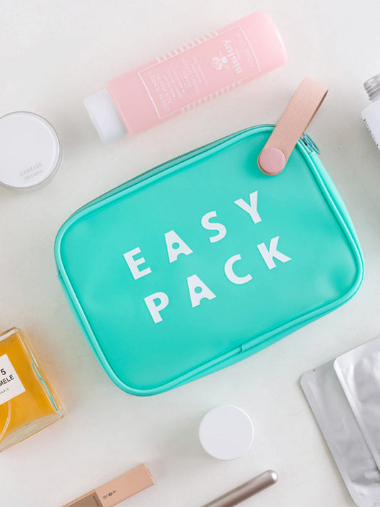 VON CASA Blue Plastic Travel Pouch