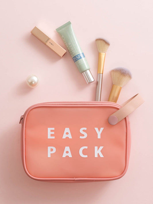 VON CASA Peach Plastic Travel Pouch
