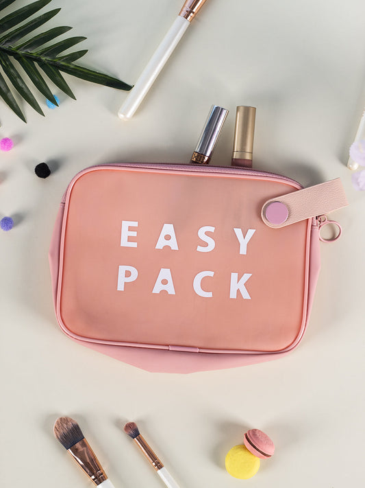 VON CASA Peach Plastic Travel Pouch