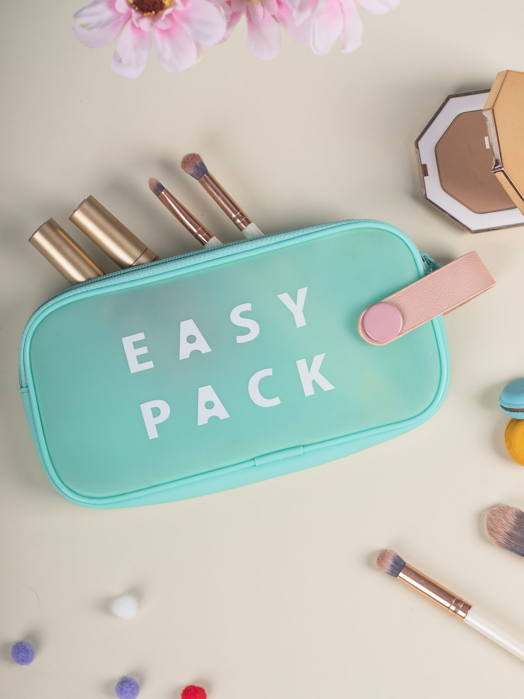 VON CASA Rectangular Plastic Travel Pouch - Blue