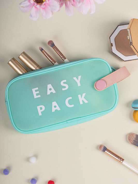 VON CASA Rectangular Plastic Travel Pouch - Blue