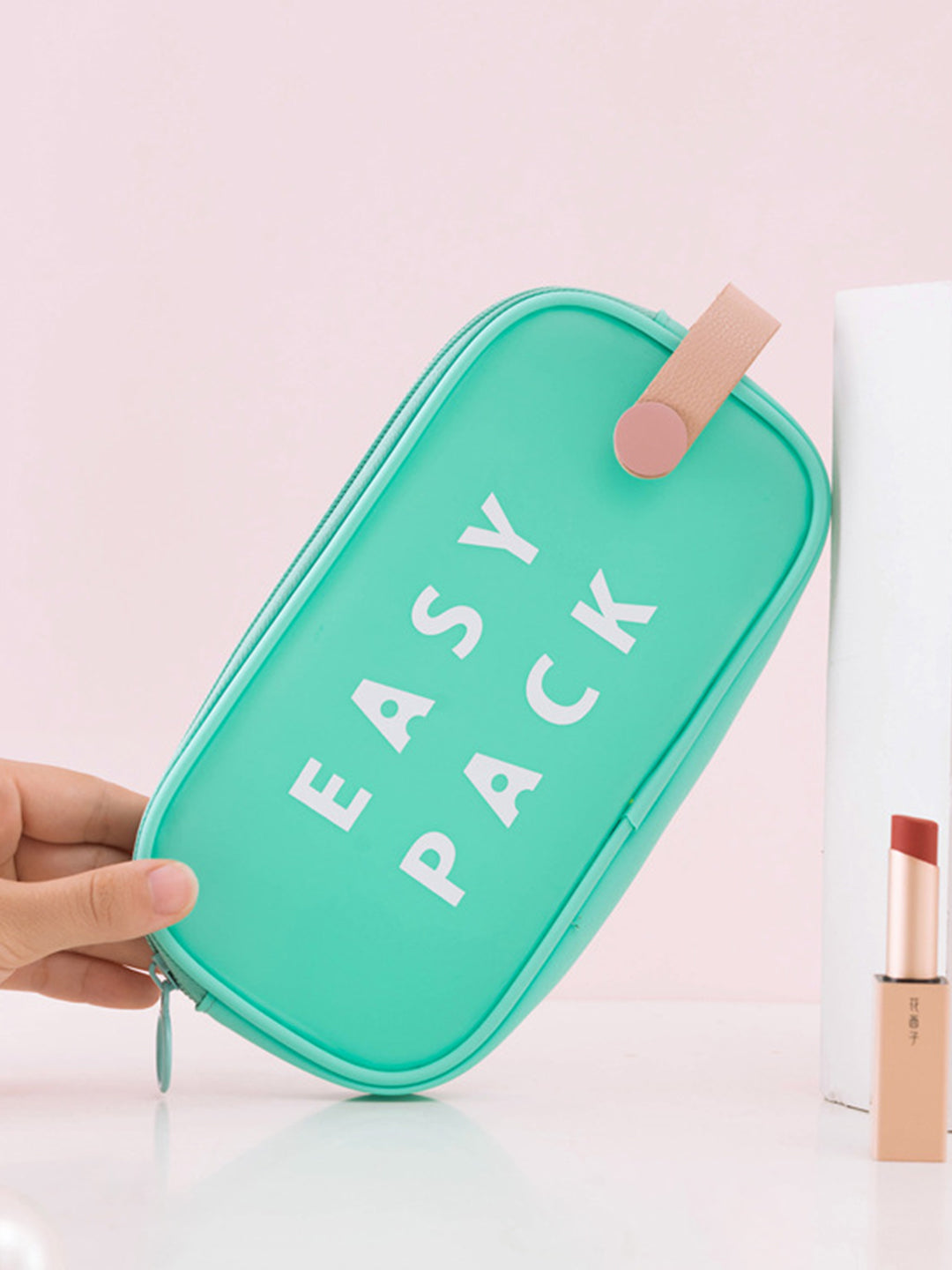 VON CASA Rectangular Plastic Travel Pouch - Blue