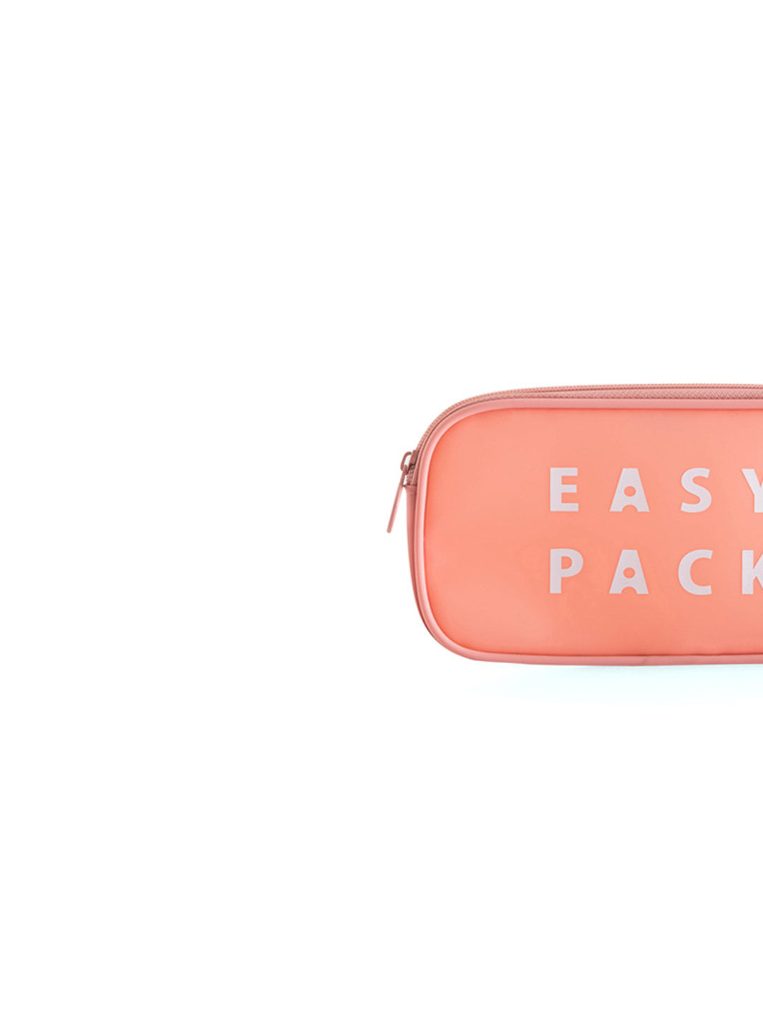 VON CASA Rectangular Plastic Travel Pouch - Peach