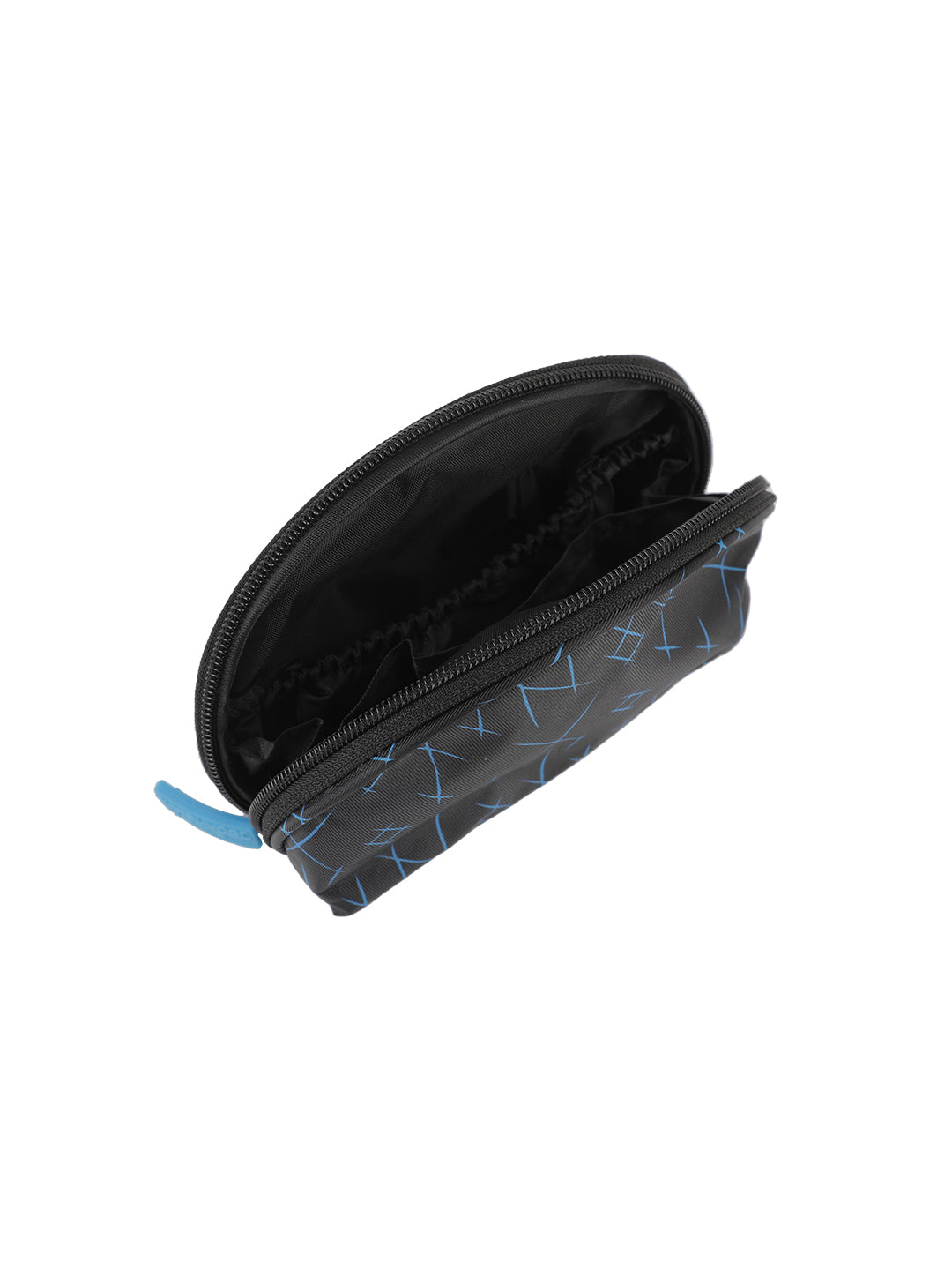 VON CASA Travel Toiletries Pouch - D Shape, Black