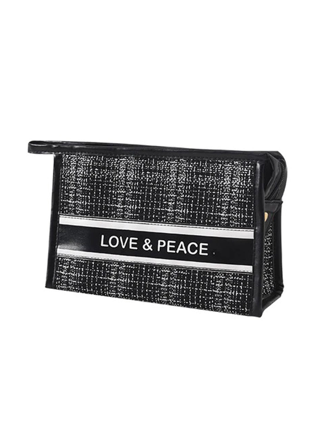 VON CASA Trapezoid Black Multicolorpurpose Travel Pouch - 23X7.2X15.2Cm