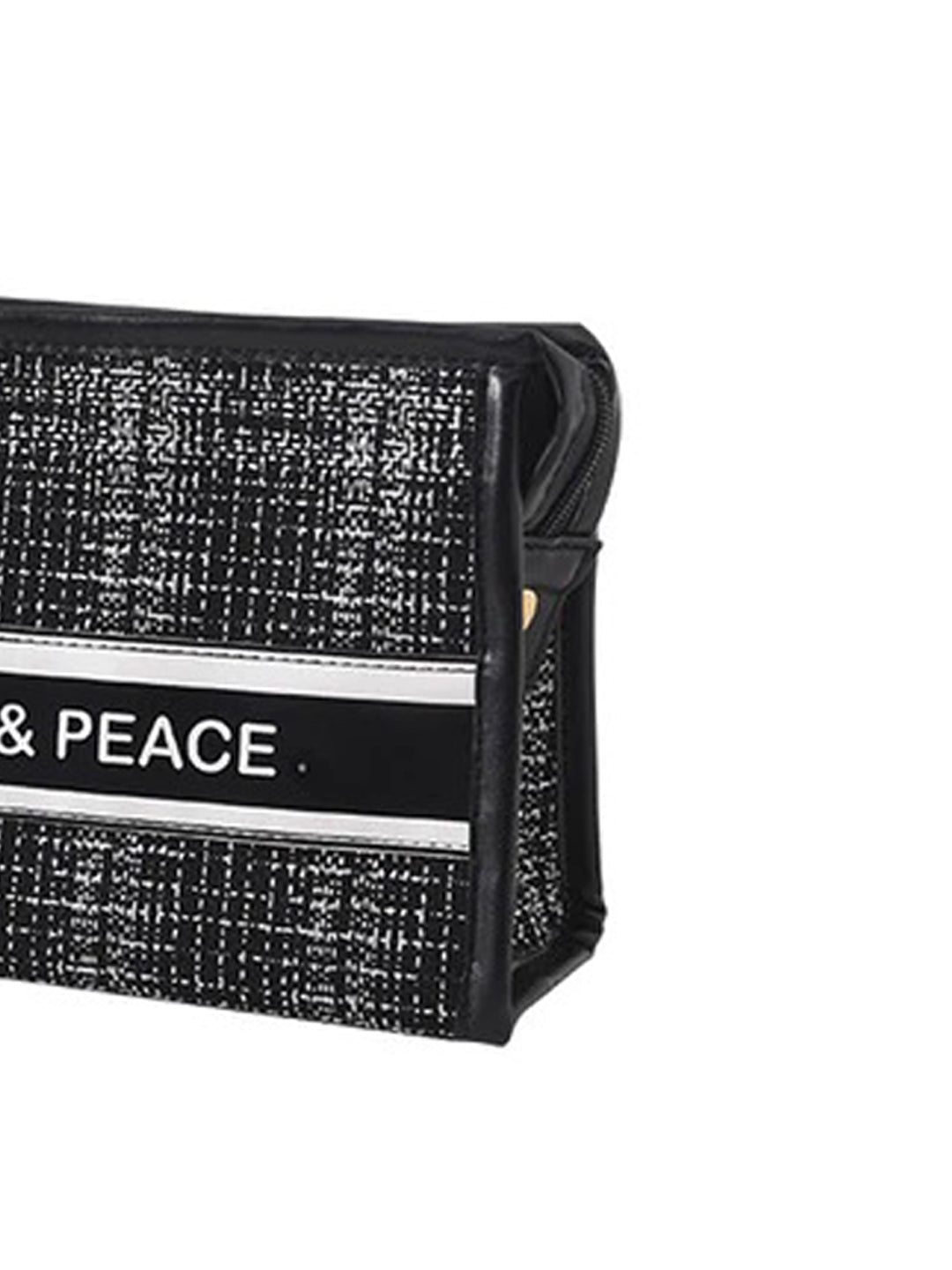 VON CASA Trapezoid Black Multicolorpurpose Travel Pouch - 23X7.2X15.2Cm