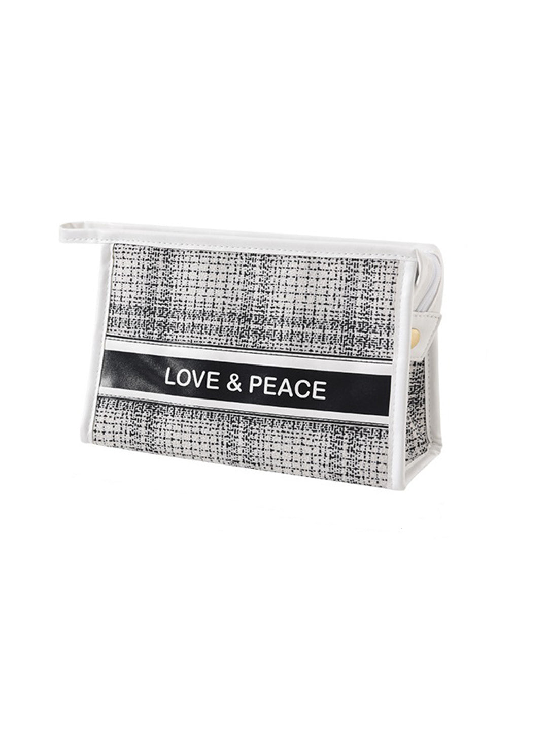 VON CASA Trapezoid White Multicolorpurpose Travel Pouch - 23X7.2X15.2Cm