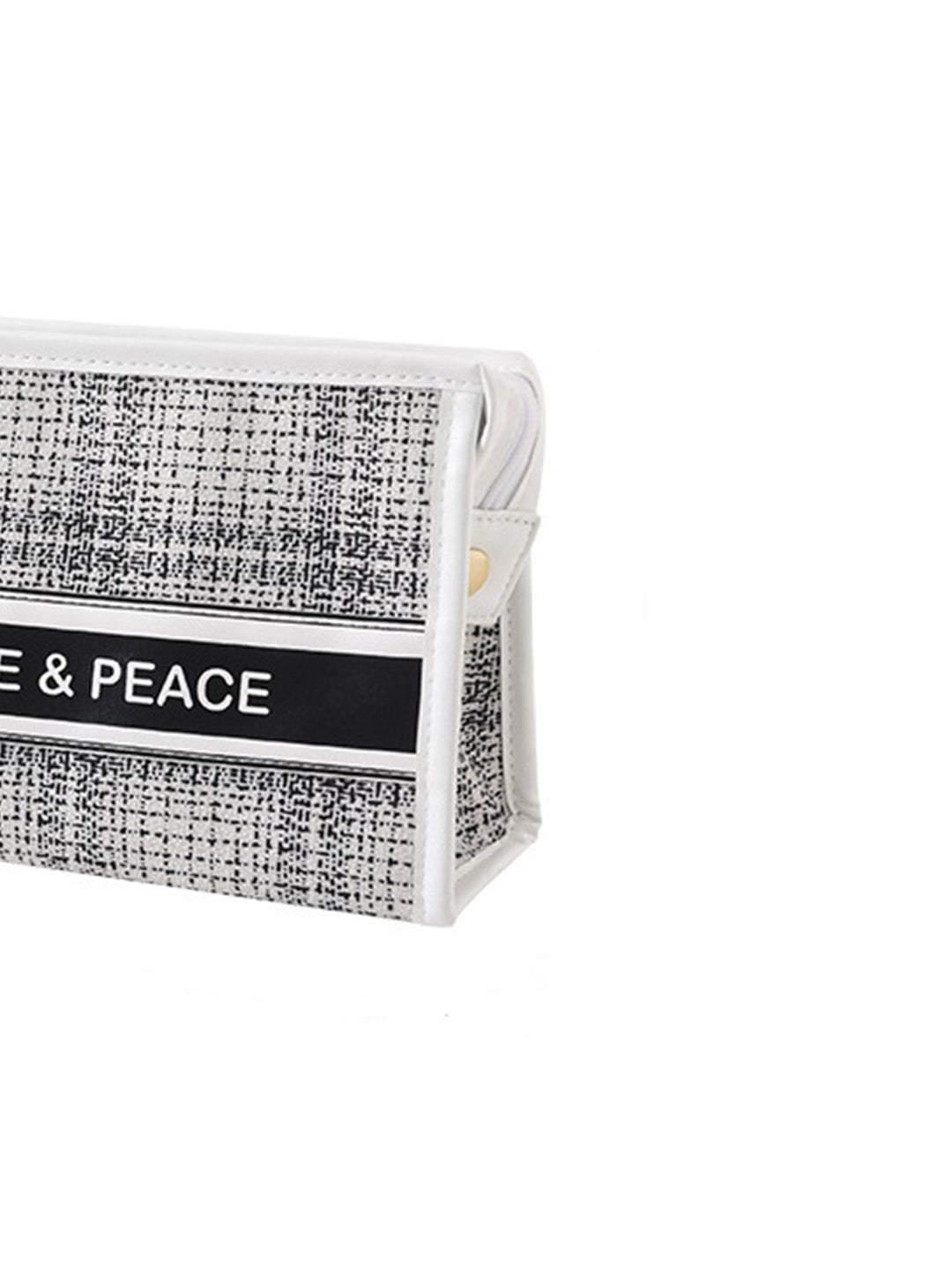 VON CASA Trapezoid White Multicolorpurpose Travel Pouch - 23X7.2X15.2Cm