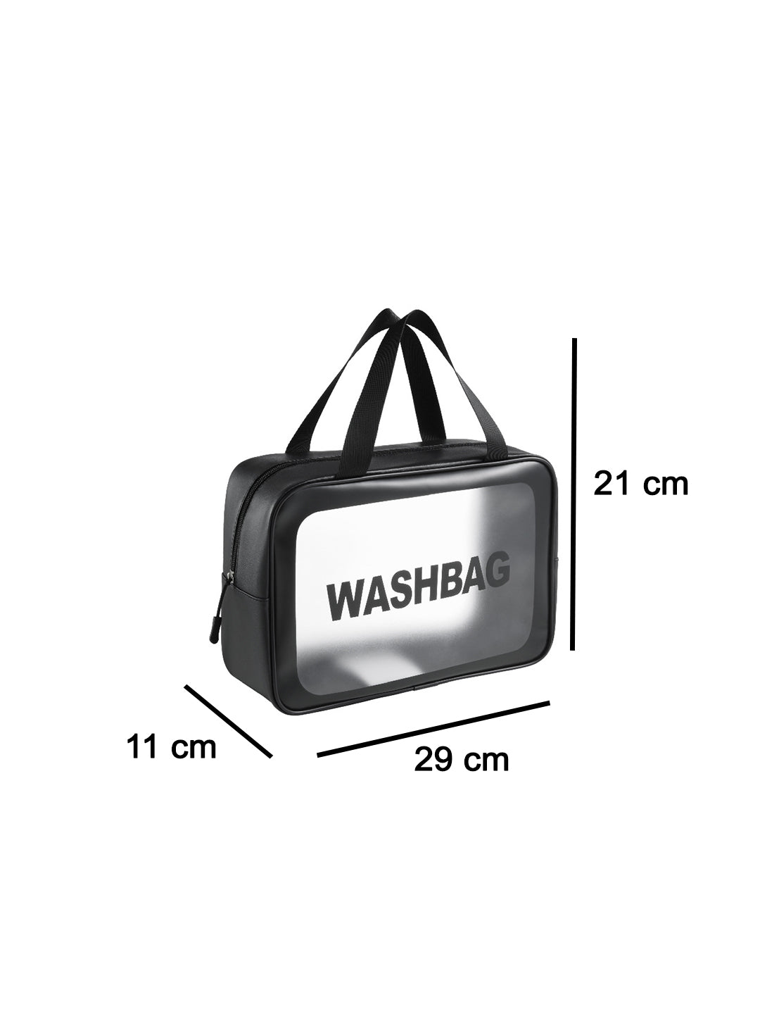 VON CASA Transparent Multicolorpurpose Travel Pouch - Black