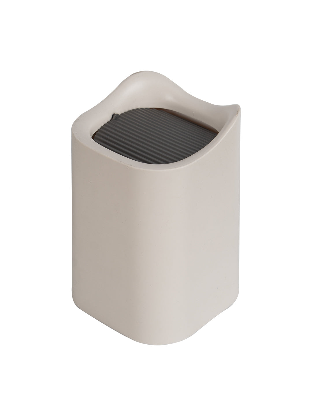VON CASA Modern Table Dustbin - 1500ml, Cream Grey