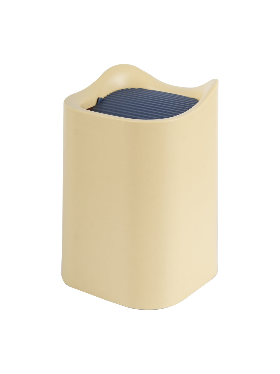 VON CASA Modern Table Dustbin - 1500ml, Yellow