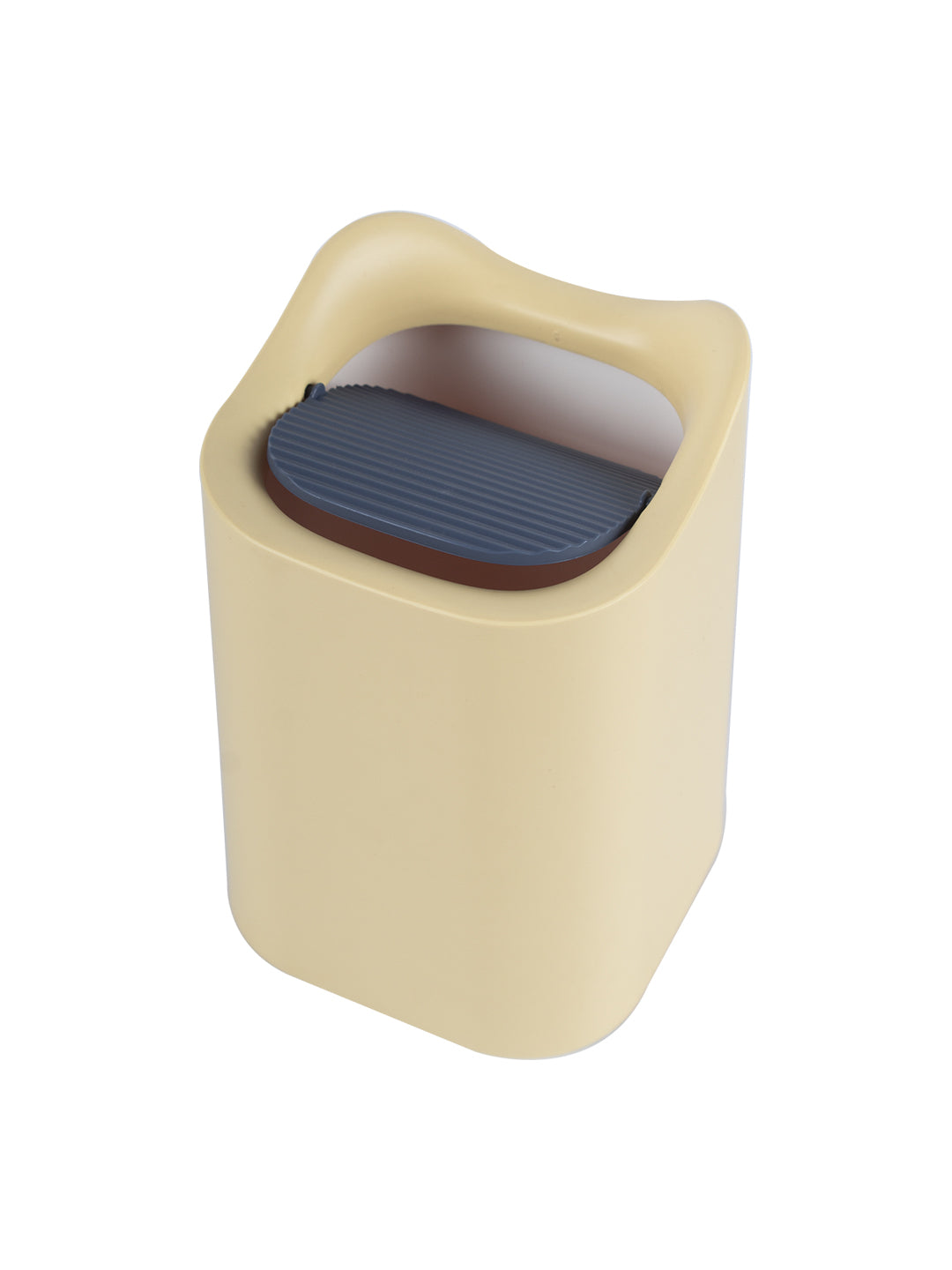 VON CASA Modern Table Dustbin - 1500ml, Yellow