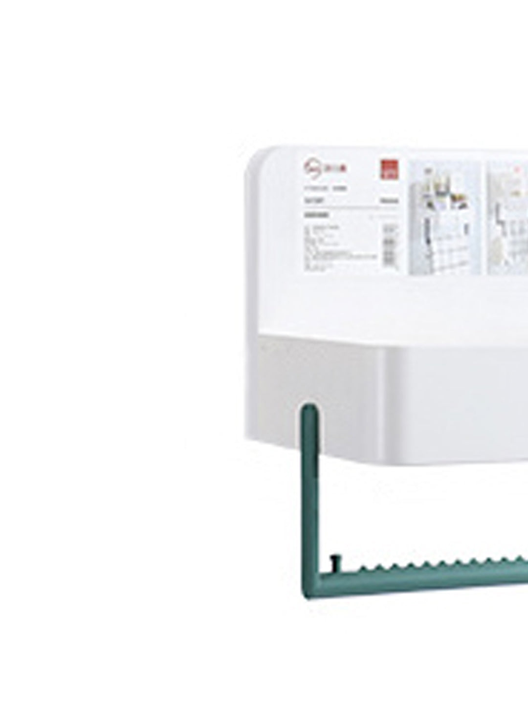 VON CASA Bathroom Storage Rack With Towel Bar - White