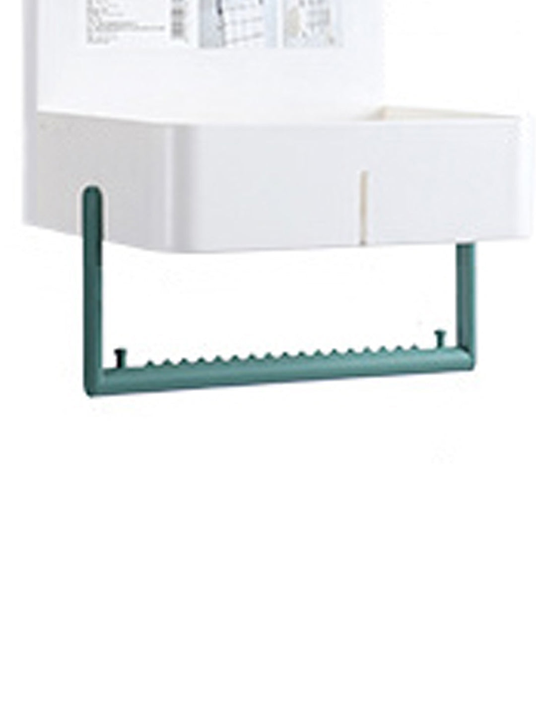 VON CASA Bathroom Storage Rack With Towel Bar - White