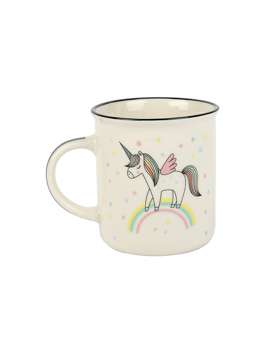 VON CASA 350Ml Kids Unicorn Mug - White