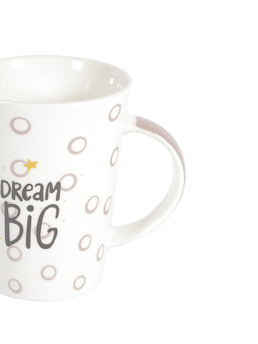 VON CASA 350Ml "dream BIG" Mug - White