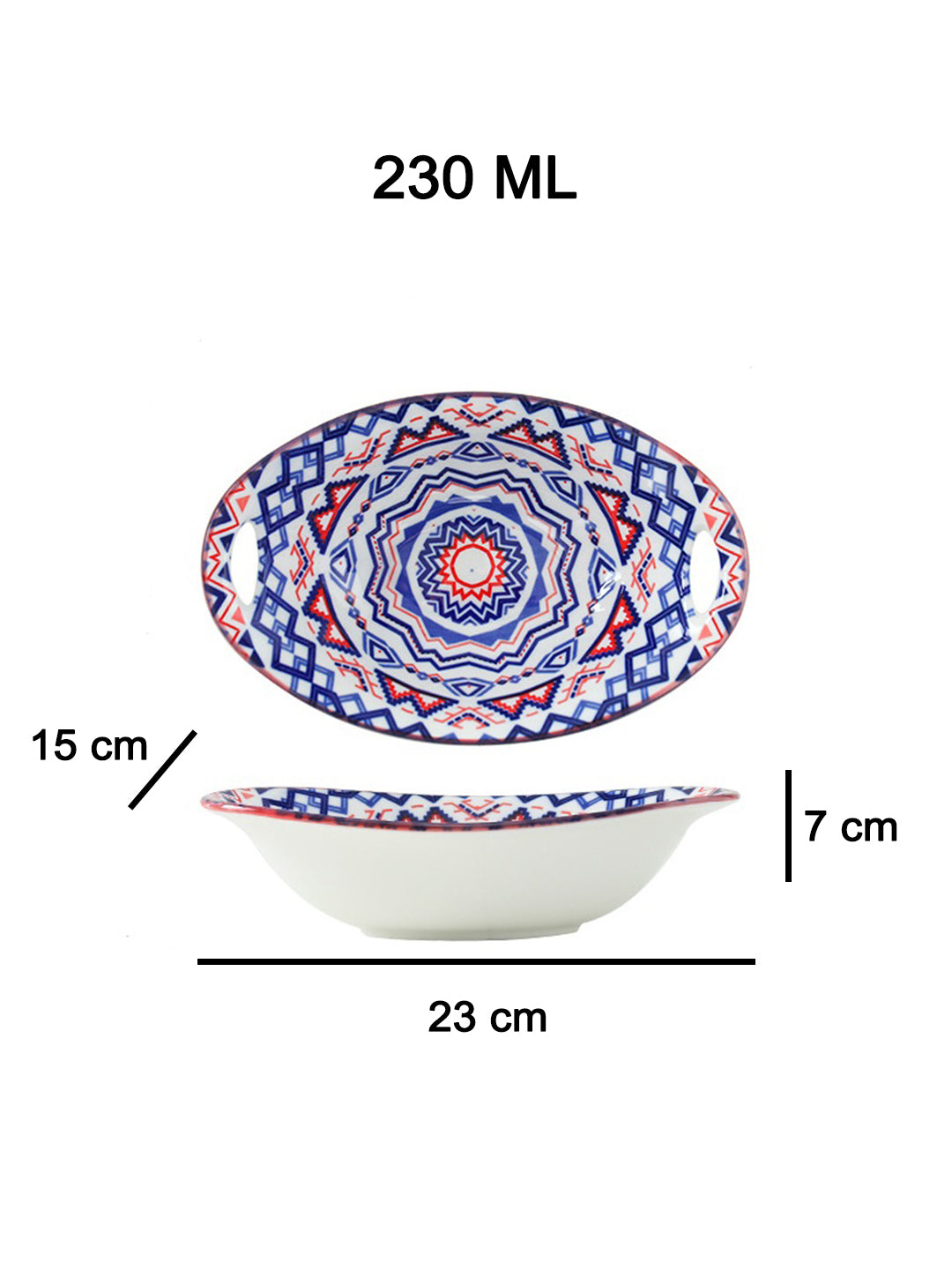 VON CASA Multicolor Serving Platters