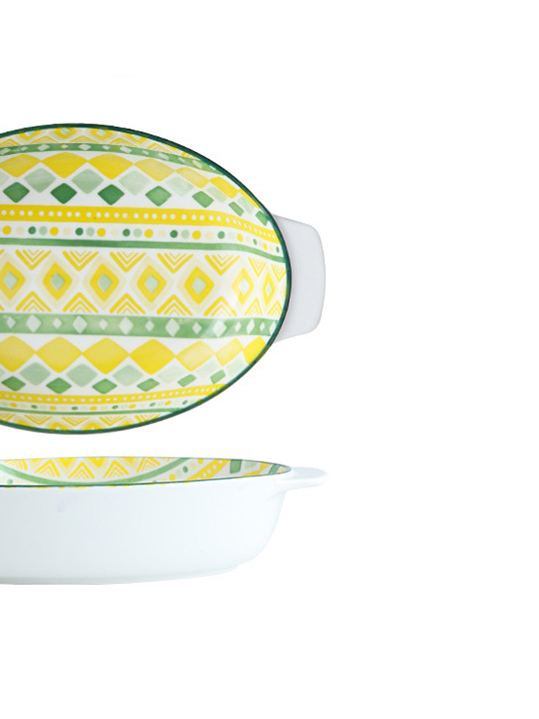VON CASA Fancy Serving Platters - Yellow, 500Ml
