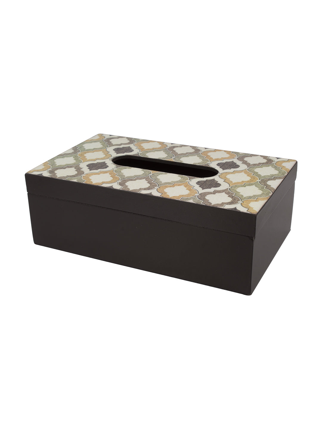 Mdf Brown Rectangular Tissue Box