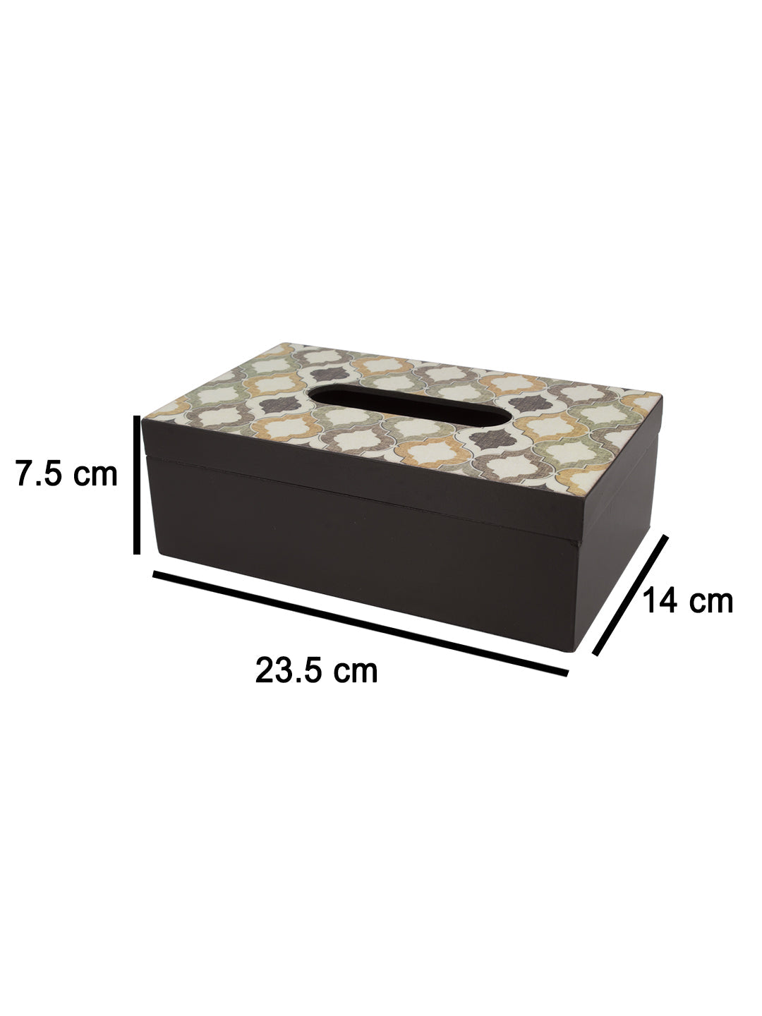 Mdf Brown Rectangular Tissue Box