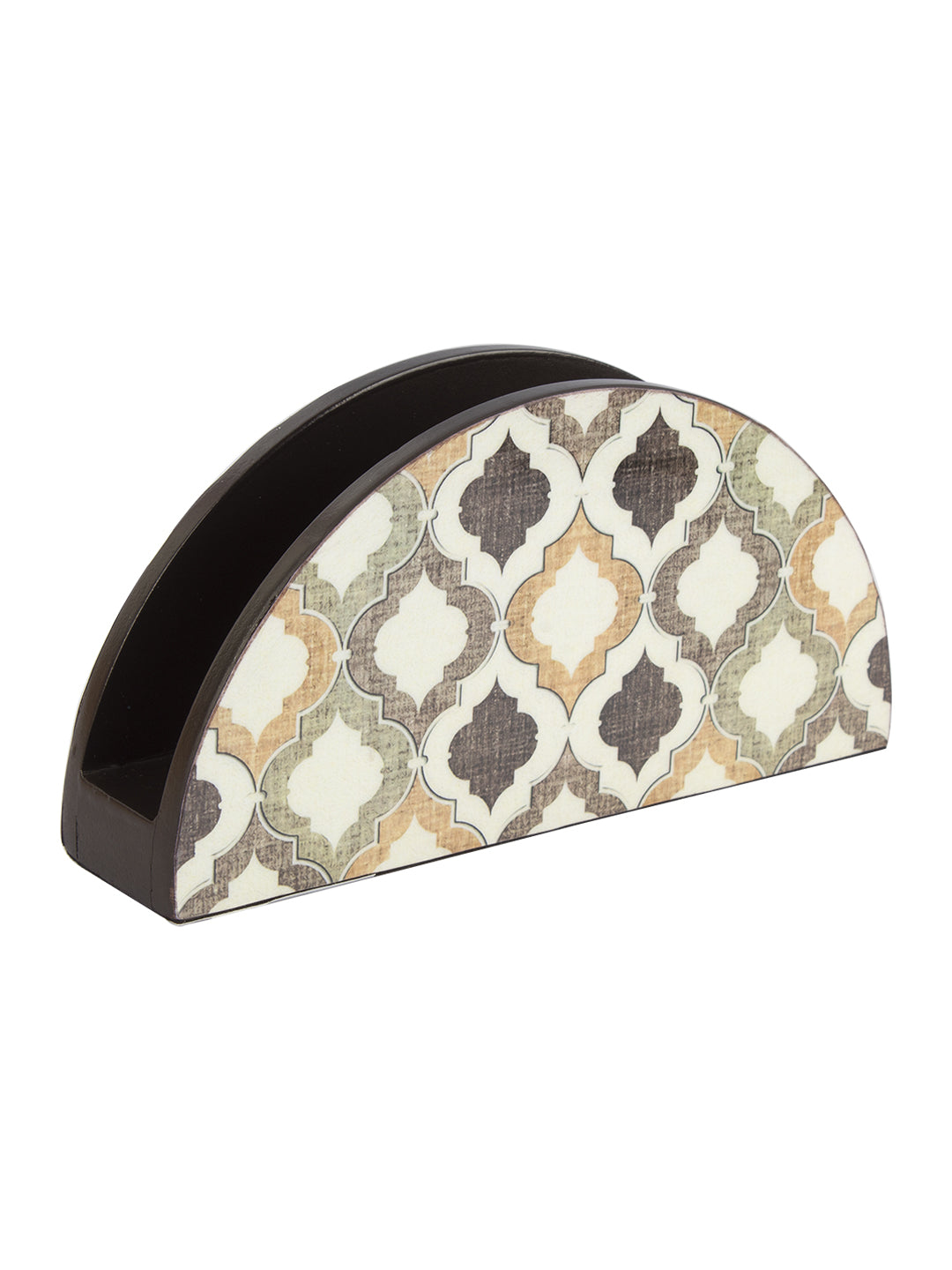 Mdf Brown Rectangular Napkin Holder
